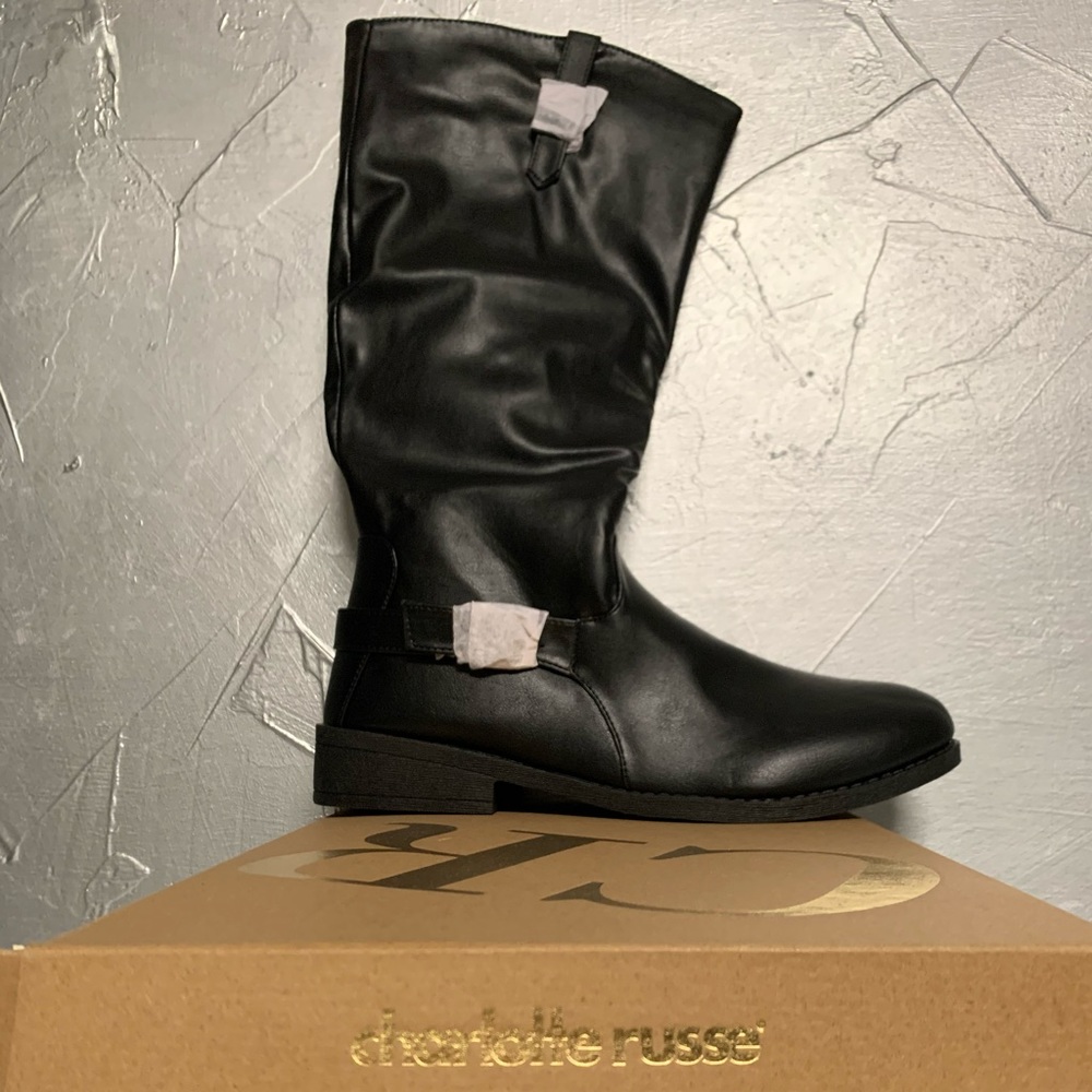 Charlotte Russe Riding Boots Sz.11 New With Box